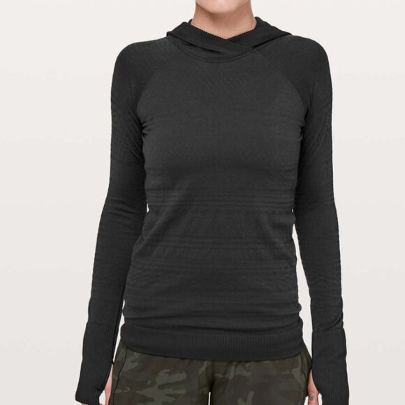 Lululemon Rest Less Hoodie Black / Black sz 4 - Picture 1 of 3